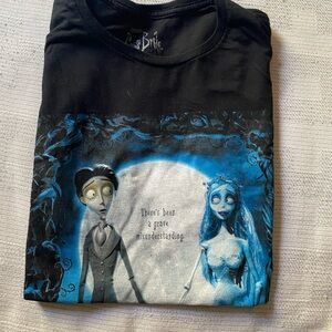 Hot Topic Black and Blue Corps bride Tee